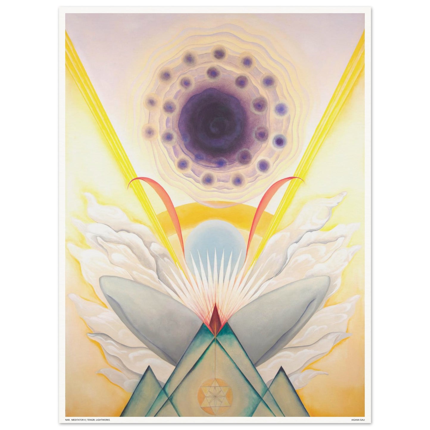 NAR. MEDITATOR II fine art print — with white border and title