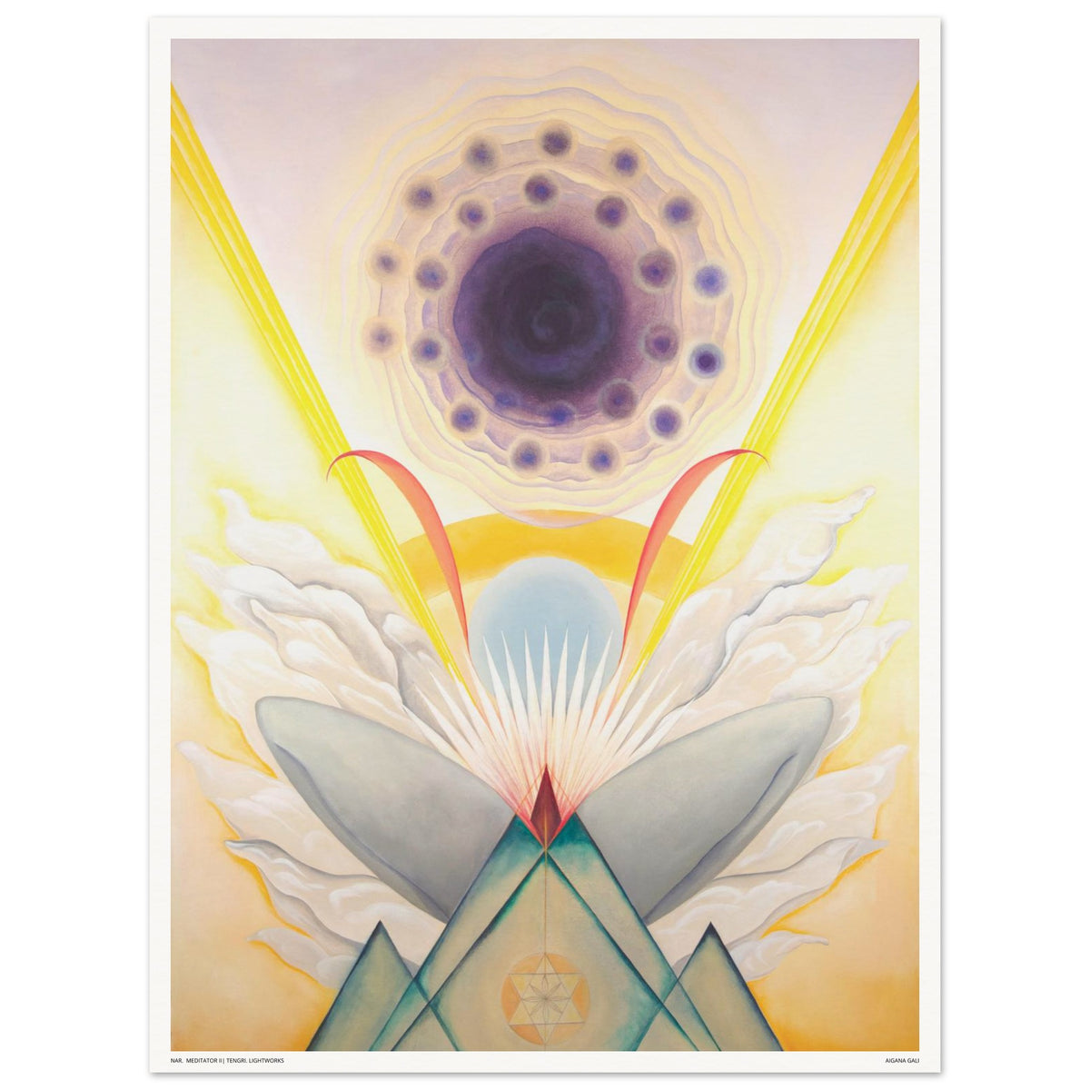 NAR. MEDITATOR II fine art print — with white border and title