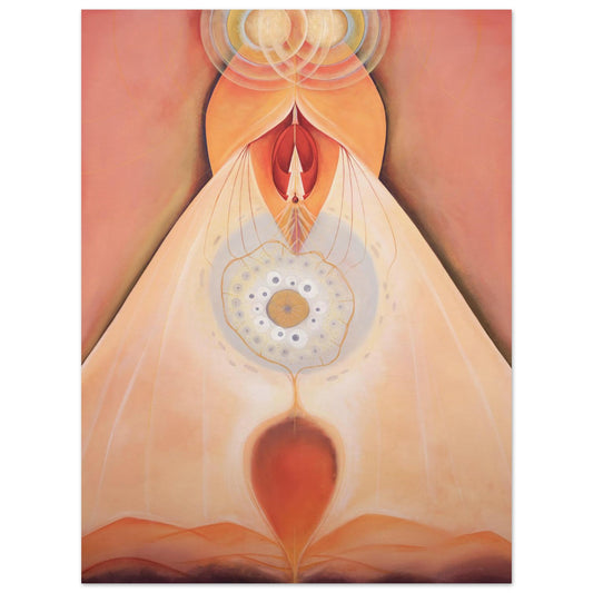 TOLPAN fine art print by Aigana Gali — warm orange and cream composition evoking rebirth and natural form